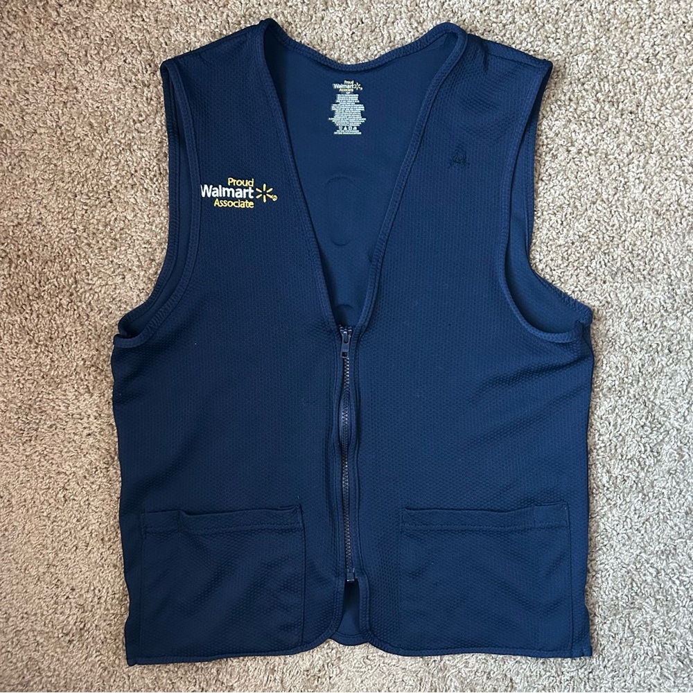 Walmart Proud Associate Dark Blue Work Vest Size S |A58